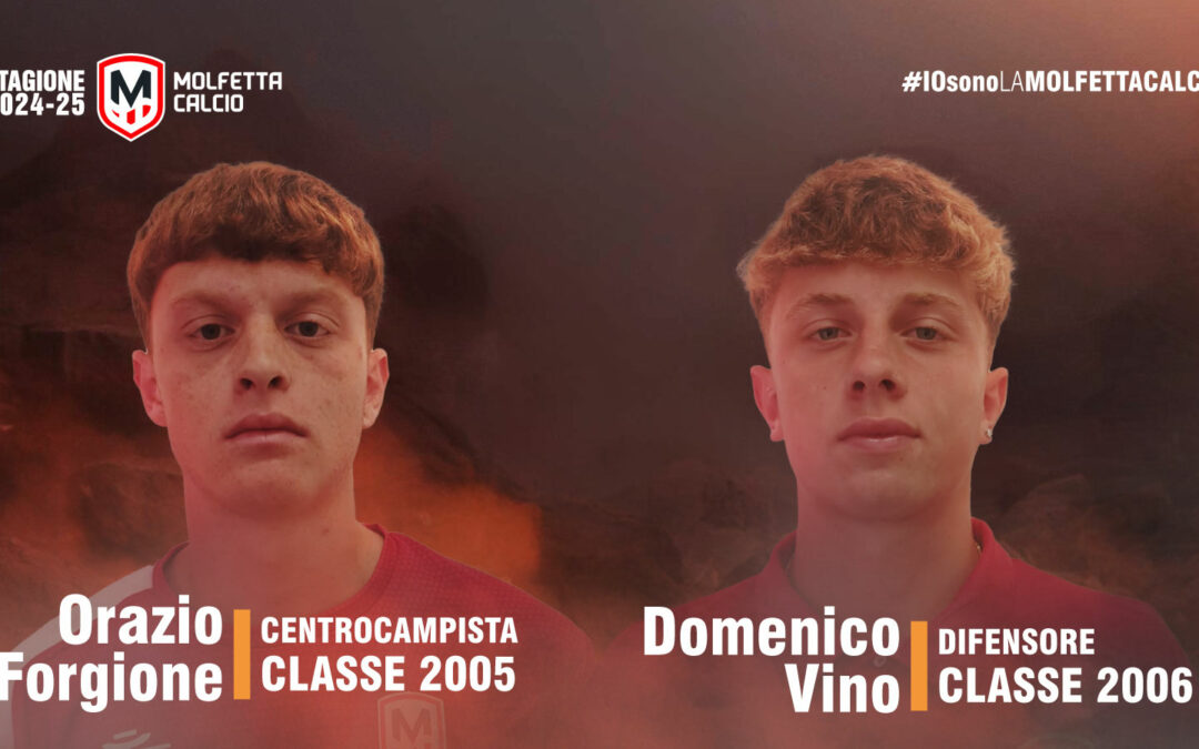 Domenico Vino e Orazio Forgione sono giocatori della Molfetta Calcio