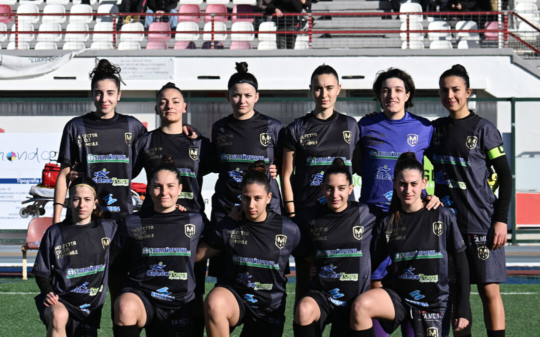 Sesta vittoria consecutiva per la Molfetta Calcio Femminile: 2 a 1 contro l’Apulia Trani