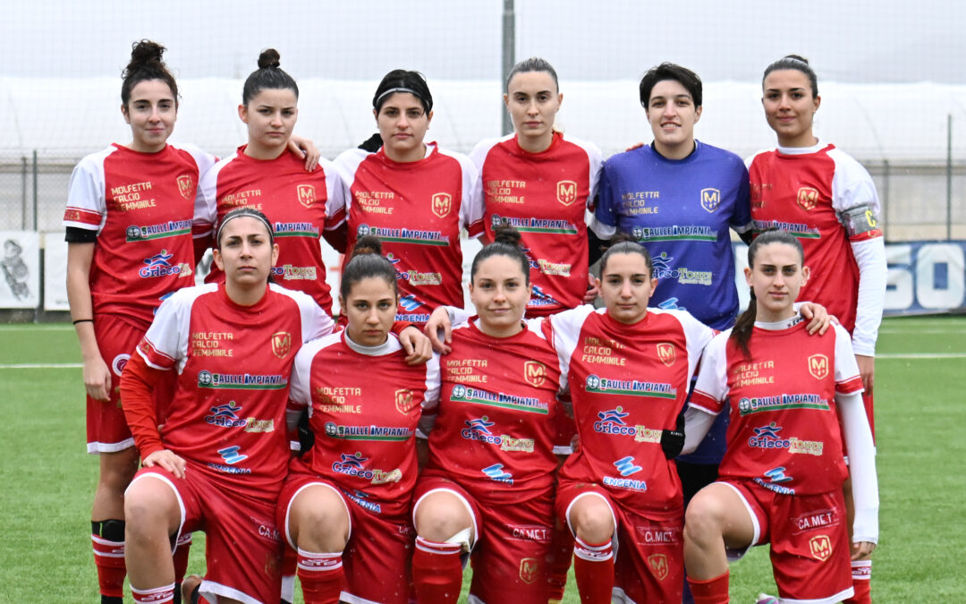 Vittoria di cuore a Fasano e primato in classifica per la Molfetta Calcio Femminile